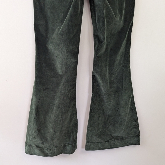 A loves A Green Corduroy High Rise Flare Sailor Jeans Seafarer - Picture 6 of 9